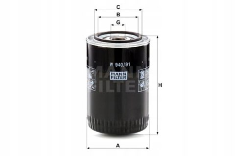 Mann-Filter W 940/91 Filtr oleju