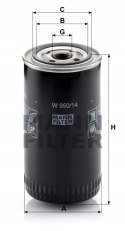 Mann-Filter W 950/14 Filtr oleju
