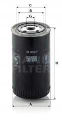 Mann-Filter W 950/7 mann filtr oleju