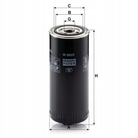 Mann-Filter W 962/2 Filtr oleju