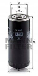 Mann-Filter W 962/2 Filtr oleju