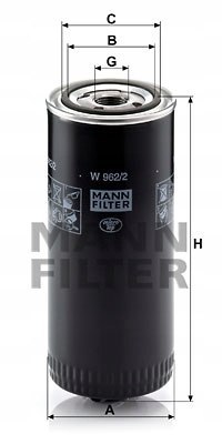 Mann-Filter W 962/2 Filtr oleju