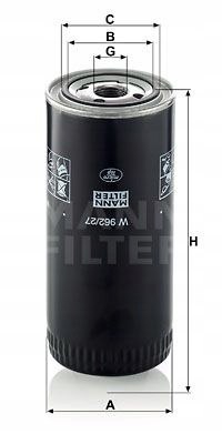 Mann-Filter W 962/27 Filtr oleju