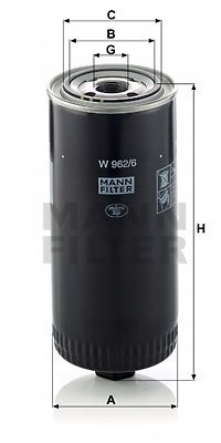 Mann-Filter W 962/6 Filtr oleju