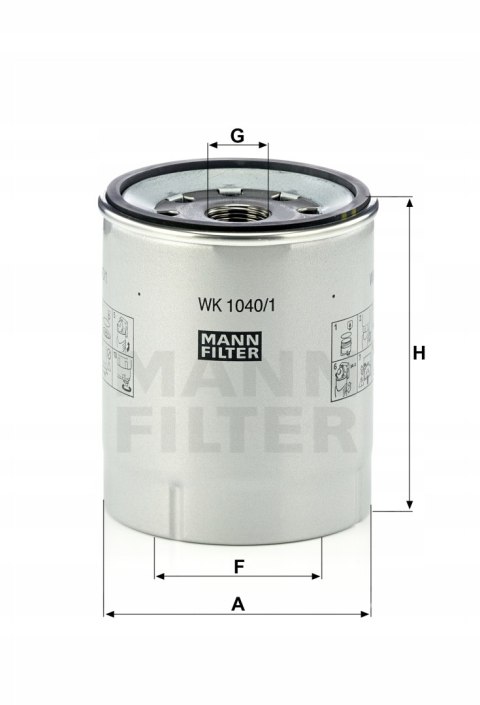 Mann-Filter WK 1040/1 x Filtr paliwa