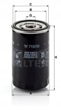 Mann-Filter W 719/36 Filtr oleju