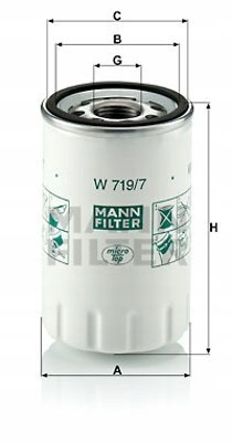 Mann-Filter W 719/7 Filtr oleju