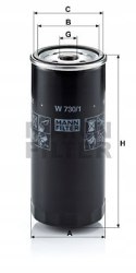 Mann-Filter W 730/1 Filtr oleju