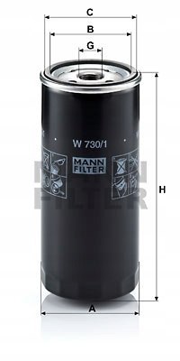 Mann-Filter W 730/1 Filtr oleju
