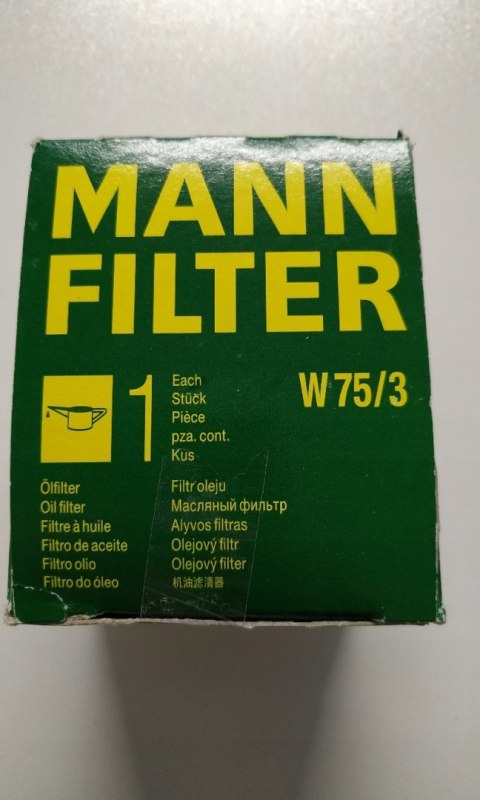 Mann-Filter W 75/3 Filtr oleju
