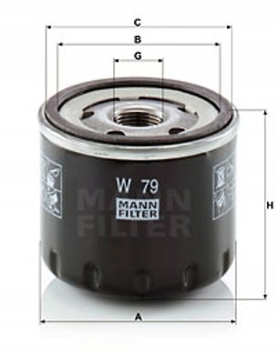 Mann-Filter W 79 Filtr oleju