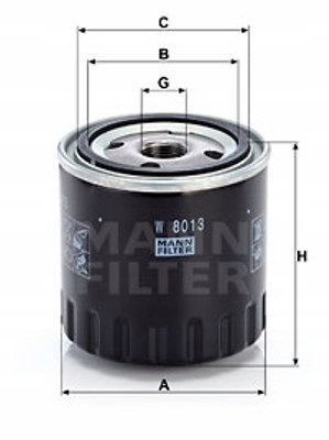 Mann-Filter W 8013 Filtr oleju