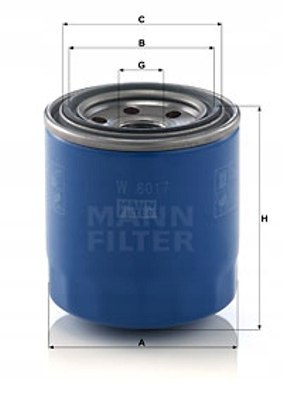 Mann-Filter W 8017 Filtr oleju