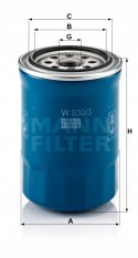 Mann-Filter W 830/3 Filtr oleju