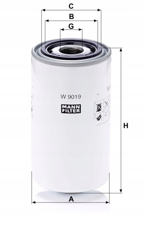 Mann-Filter W 9019 Filtr oleju
