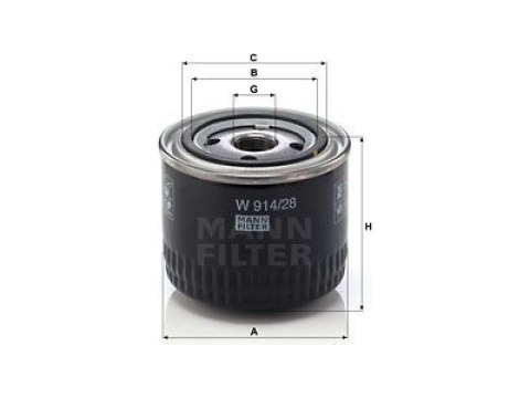 Mann-Filter W 914/28 Filtr oleju