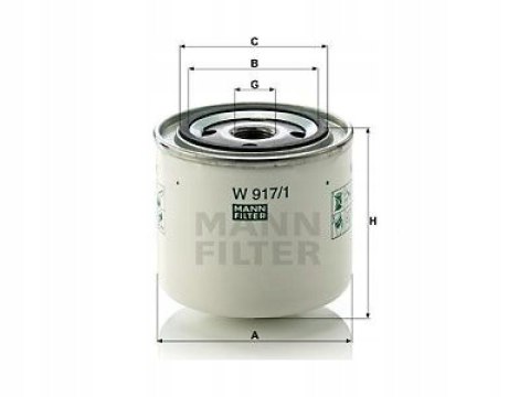 Mann-Filter W 917/1 Filtr oleju