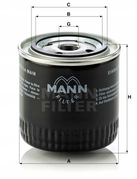 Mann-Filter W 920/17 Filtr oleju
