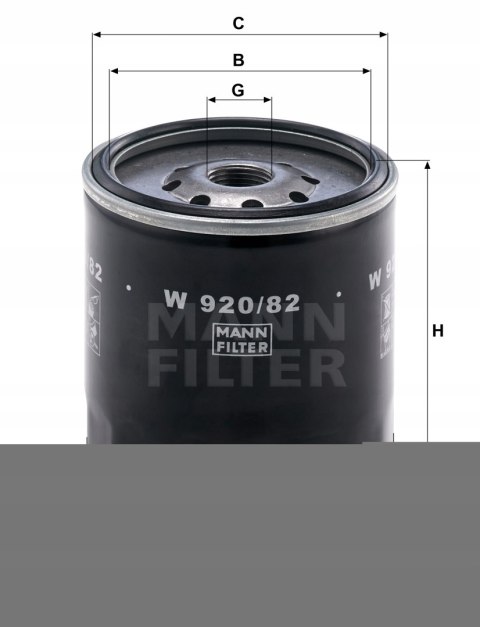 Mann-Filter W 920/82 Filtr oleju
