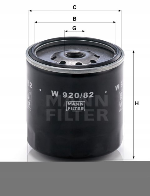 Mann-Filter W 920/82 Filtr oleju