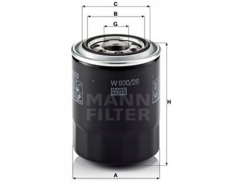 Mann-Filter W 930/26 Filtr oleju