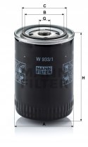 Mann-Filter W 933/1 Filtr oleju