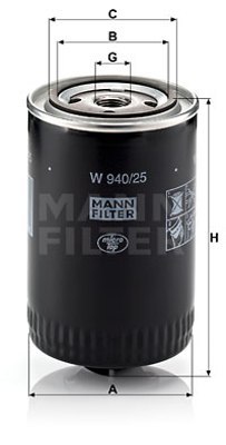 Mann-Filter W 940/25 Filtr oleju