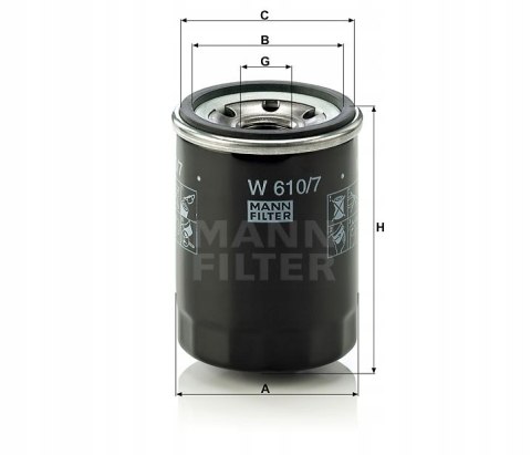 Mann-Filter W 610/7 Filtr oleju