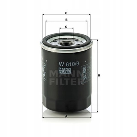 Mann-Filter W 610/9 Filtr oleju