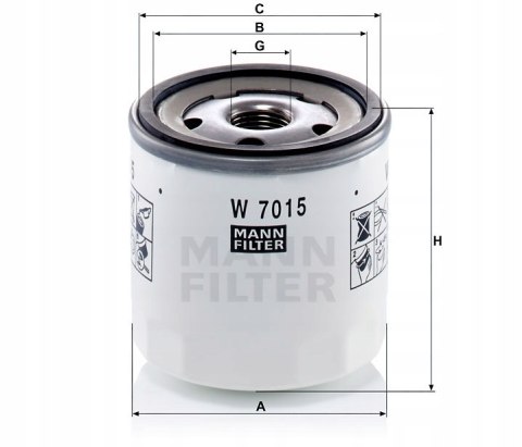Mann-Filter W 7015 Filtr oleju