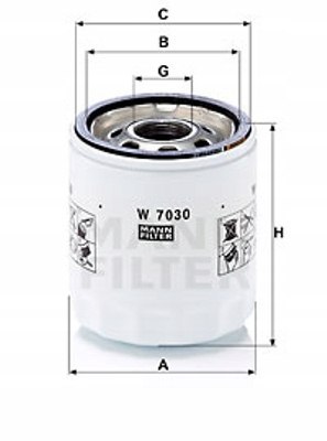 Mann-Filter W 7030 Filtr oleju