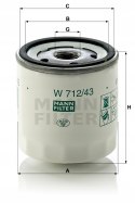 Mann-Filter W 712/43 Filtr oleju