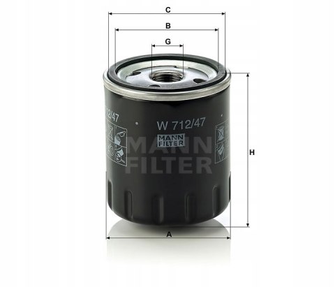 Mann-Filter W 712/47 Filtr oleju