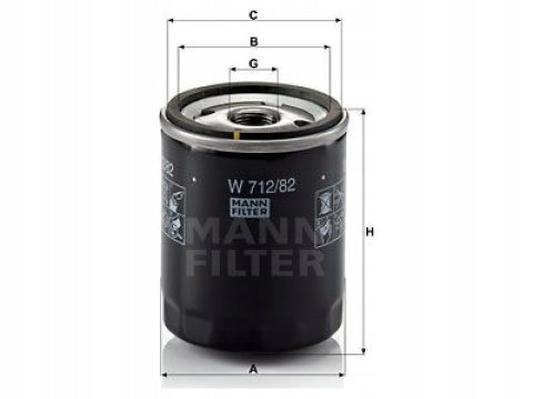 Mann-Filter W 712/82 Filtr oleju