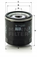Mann-Filter W 712/83 Filtr oleju