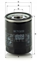Mann-Filter W 713/29 Filtr oleju
