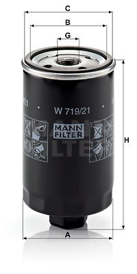 Mann-Filter W 719/21 Filtr oleju