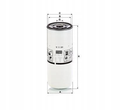 Mann-Filter W 11 025 Filtr oleju