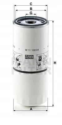 Mann-Filter W 11 025 Filtr oleju