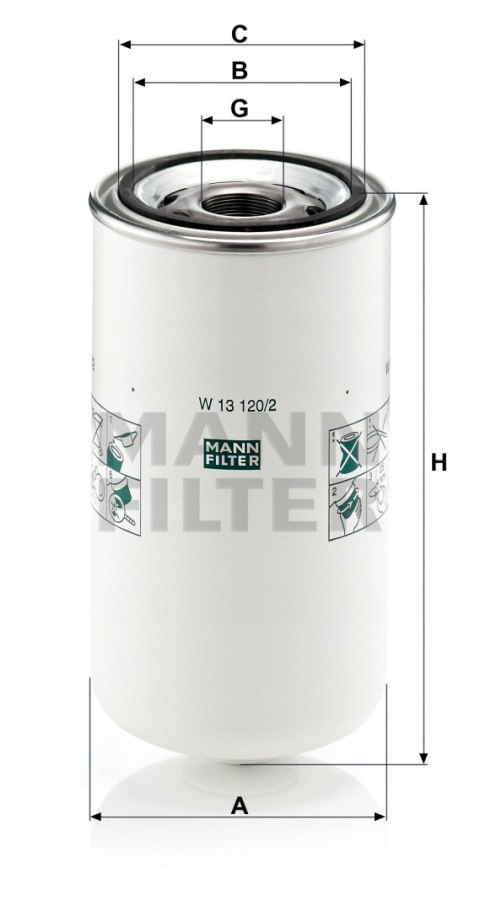 Mann-Filter W 13 120/2 Filtr oleju