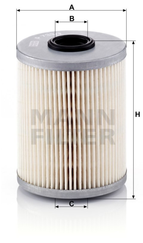 Mann-Filter P 733/1 x Filtr paliwa