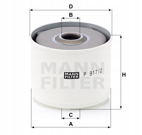 Mann-Filter P 917/2 x Filtr paliwa