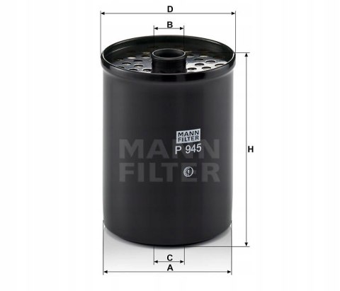 Mann-Filter P 945 x Filtr paliwa