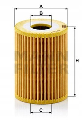 Mann-Filter HU 719/3 x Filtr oleju