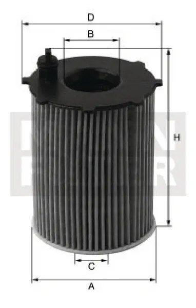 Mann-Filter HU 8001 x Filtr oleju