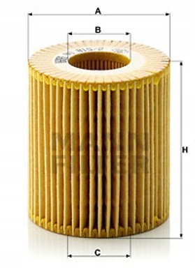 Mann-Filter HU 815/2 x Filtr oleju