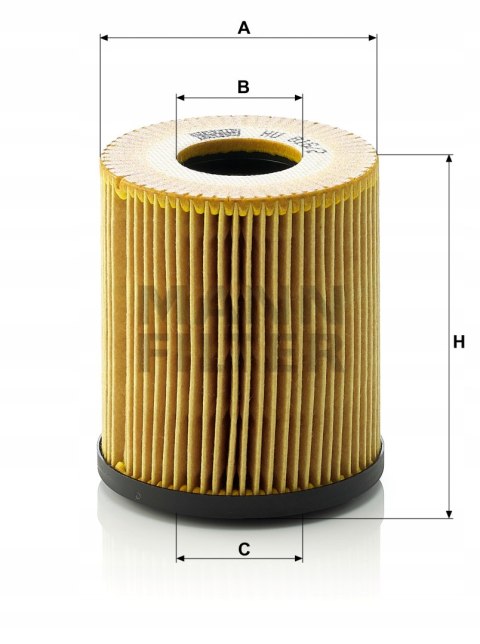 Mann-Filter HU 816/2 x Filtr oleju