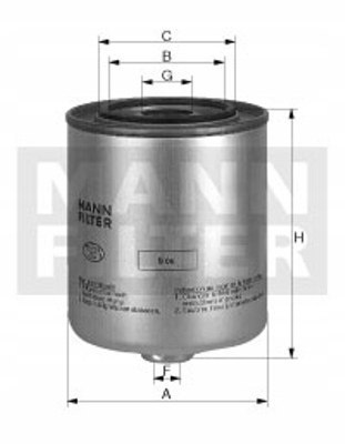 Mann-Filter HU 819/1 x Filtr oleju