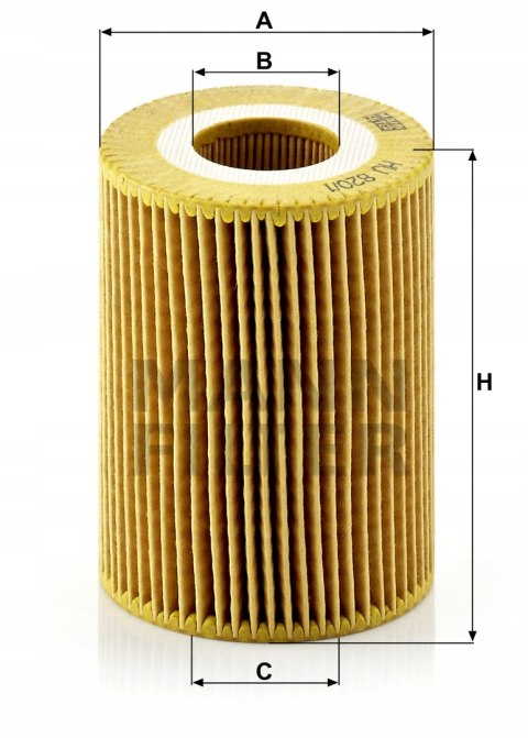 Mann-Filter HU 820/1 y Filtr oleju