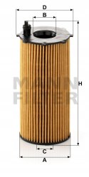 Mann-Filter HU 820/2 x Filtr oleju